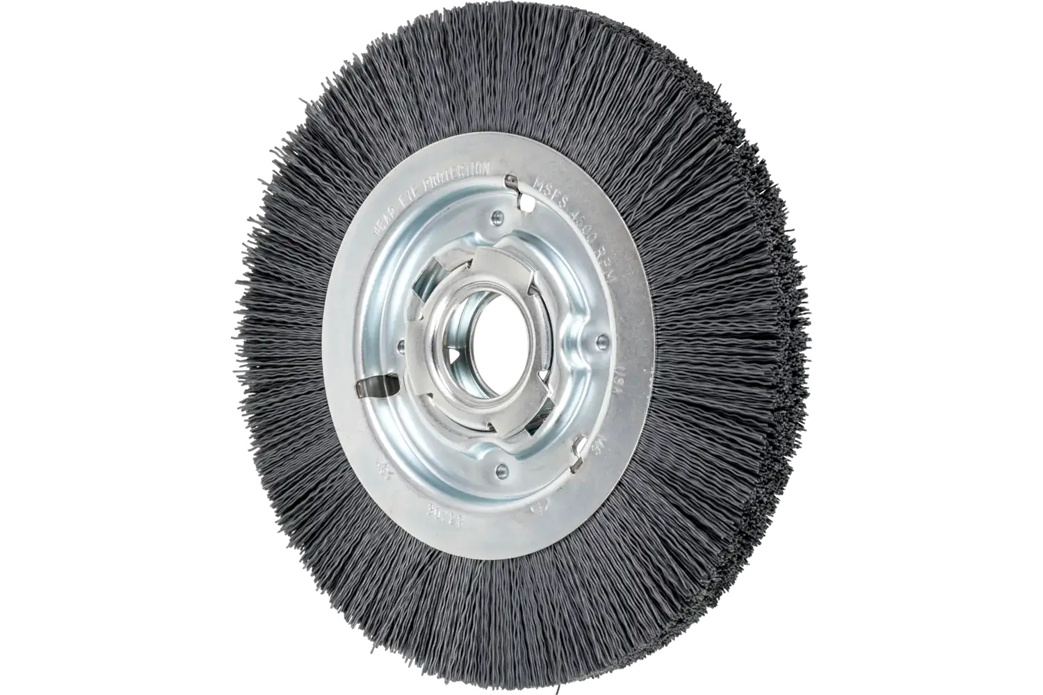 Picture of Pferd M-BRAD® Wheel Brush 8" Dia Wide Face .022/320 Grit Silicon Carbide 2" Arbor